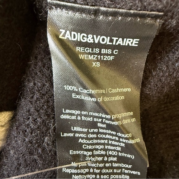 Zadig & Voltaire Rock & Roll Reglis Cashmere sweater - Picture 8 of 10